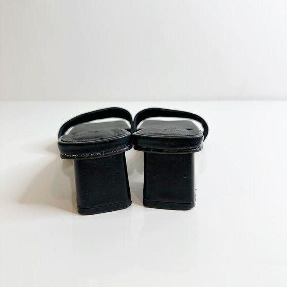 Urban Outfitters SVEGAN Squared Vegan Leather Mule Heel in Black Women's 37 - Picture 6 of 10